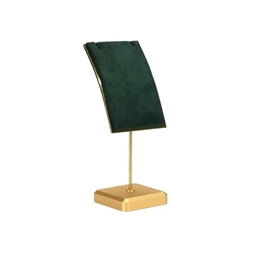 YGDLUCK Schmuckständer, Halsketten-Schmuckständer, Anhänger, Schaufenster-Display, Requisiten-Displayständer, Metall-Displayständer, Schmuckhalter-Organizer (Grün, Mittel) von YGDLUCK