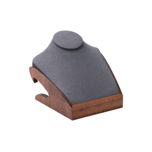 YGDLUCK Schmuckständer, Holz, Halskettenständer, Anhänger, Schmuckständer, Theke, Schmuckständer, Requisiten, Holzsockel, Schmuckhalter, Organizer (Gris) von YGDLUCK
