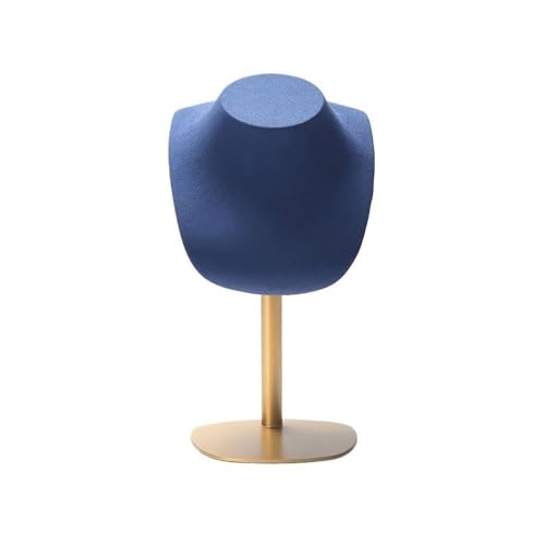 YGDLUCK Schmuckständer, Modelltheke, Schmuckständer, Anhänger-Halskettenständer, exquisiter Halskettenständer, horizontaler Schmuckständer, Schmuckhalter-Organizer (blau) von YGDLUCK