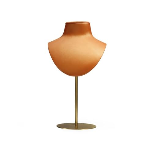 YGDLUCK Schmuckständer, personalisierter Halskettenständer, Halsmodell, Anhänger, Schmucktheke, Schaufensterdekoration, Ornamente, Schmuckständer, Requisiten, Schmuckhalter, Organizer (Orange) von YGDLUCK