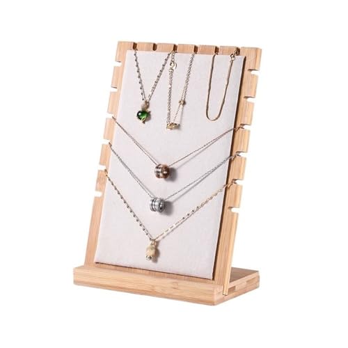 YGDLUCK Schmuckständer aus Holz, abnehmbar, Halskettenständer, Anhänger-Organizer, Schmuck-Display-Board, Schmuck-Hängeregal, Display-Ständer, Schmuckhalter-Organizer (weiß YGDLUCK Schmuckständer aus Holz, abnehmbar, Halskettenständer, Anhänger-Organizer, Schmuck-Display-Board, Schmuck-Hängeregal, Display-Ständer, Schmuckhalter-Organizer (weiß von YGDLUCK