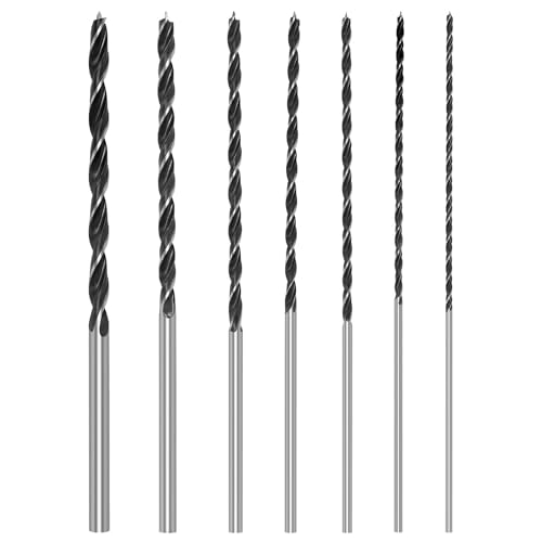 Holzbohrer Set, 7tlg Schlangenbohrer 4, 5, 6, 7, 8, 10, 12mm X 300mm Balkenbohrer Lange Schalungsbohrer, Lange Holzbohrer Holzspiralbohrer für Hartholz Sperrholz Ziegelsteine Holzbohrer Set, 7tlg Schlangenbohrer 4, 5, 6, 7, 8, 10, 12mm X 300mm Balkenbohrer Lange Schalungsbohrer, Lange Holzbohrer Holzspiralbohrer für Hartholz Sperrholz Ziegelsteine von YGKYMVW