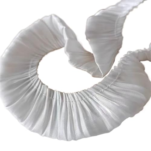 1 Yard Spitze Spitzenband Zubehör Handarbeit DIY Erweiterte Kleidung Plissee Nähen Dekorativer Stoff Rock Saum Stoff Spitzenbesatz(3cm) von YGLEEULI