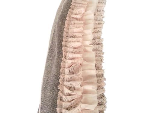 10 cm breit, dreilagig, Spitze, Haut, Rosa, 3D-Plissee-Chiffon-Stoff, bestickt, Fransen, Rüschenbesatz, flauschiges Kleid, Nähen, DIY-Band 10 cm breit, dreilagig, Spitze, Haut, Rosa, 3D-Plissee-Chiffon-Stoff, bestickt, Fransen, Rüschenbesatz, flauschiges Kleid, Nähen, DIY-Band von YGLEEULI