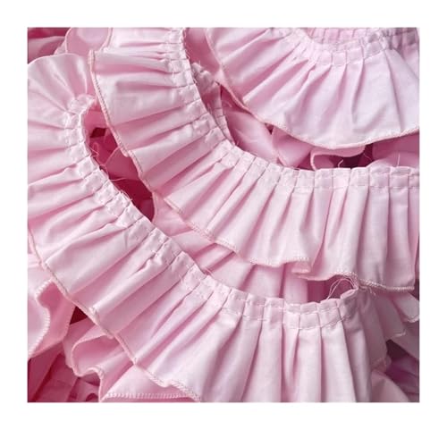 5 cm breites rosa Baumwollplissiertes Lolita-Rüschen-Spitzenband for Kleider, Kragen, Ausschnitt, Haustiere, Puppen, Kleidungsbesatz, DIY, Basteln, Nähen, Dekor 5 cm breites rosa Baumwollplissiertes Lolita-Rüschen-Spitzenband for Kleider, Kragen, Ausschnitt, Haustiere, Puppen, Kleidungsbesatz, DIY, Basteln, Nähen, Dekor von YGLEEULI