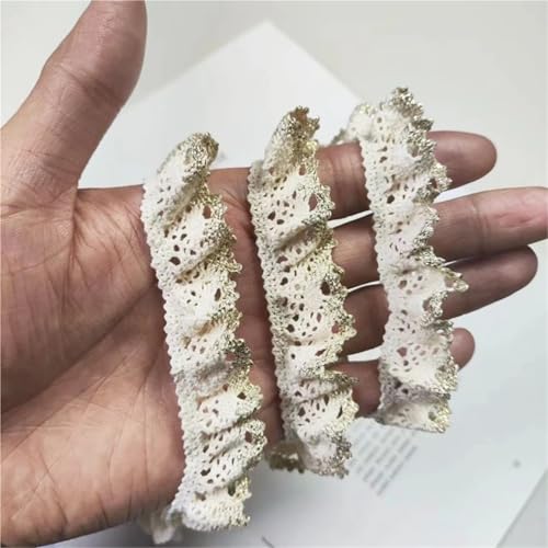 Beige Stretch Goldfaden Rüschen Häkelspitze DIY Kleidung Manschette Rock Trim Handgemachte Puppe Kleid Krawatte Tasche Dekorative Accessoires Beige Stretch Goldfaden Rüschen Häkelspitze DIY Kleidung Manschette Rock Trim Handgemachte Puppe Kleid Krawatte Tasche Dekorative Accessoires von YGLEEULI