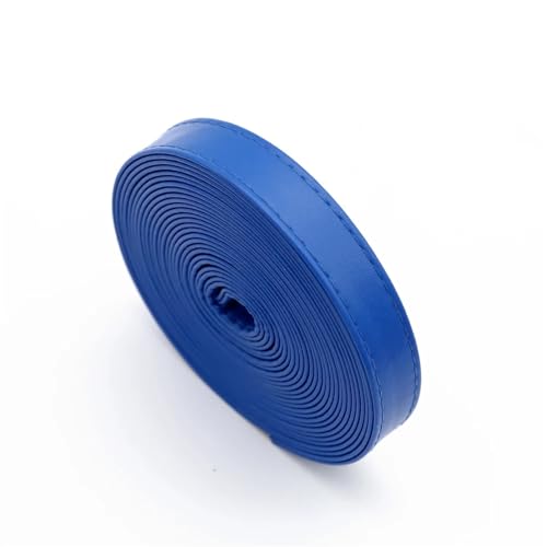 YGLEEULI 2 Meter Leder Rucksackgurt Erkenntnisse Flache Lederschnur Schnur Seil DIY Tasche Halskette Armband Machen für DIY(Blue) von YGLEEULI