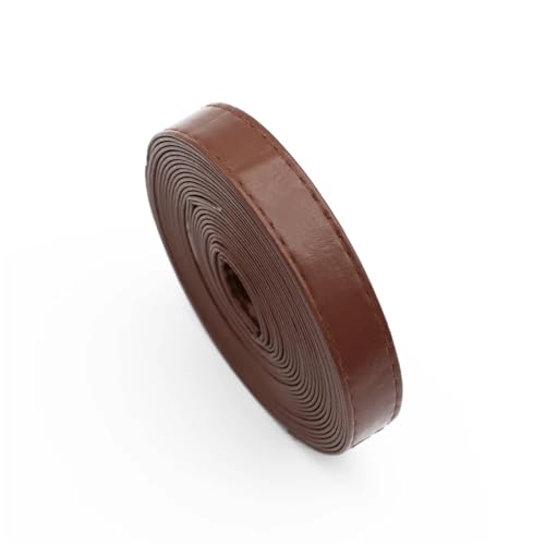 YGLEEULI 2 Meter Leder Rucksackgurt Erkenntnisse Flache Lederschnur Schnur Seil DIY Tasche Halskette Armband Machen für DIY(Coffee) von YGLEEULI