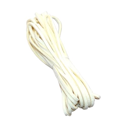 YGLEEULI 5 Meter Lederschnur, flach, Wildlederschnur, Faden, DIY-Armbandzubehör, Seilschnur zur Schmuckherstellung, 3 mm dick für DIY(19) von YGLEEULI