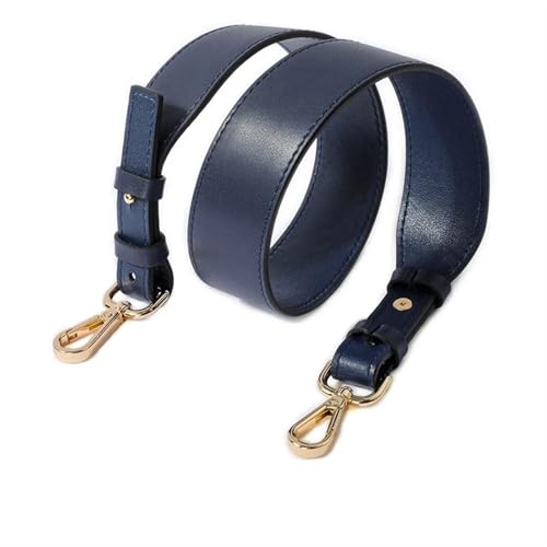 YGLEEULI Abnehmbarer Leder-Umhängetaschen-Verstellgurt, Handtaschen-Geldbörsengriffe mit Schnallen als Taschengurt-Ersatz, 3,8 cm Breite für Handtasche(Dark Blue) von YGLEEULI