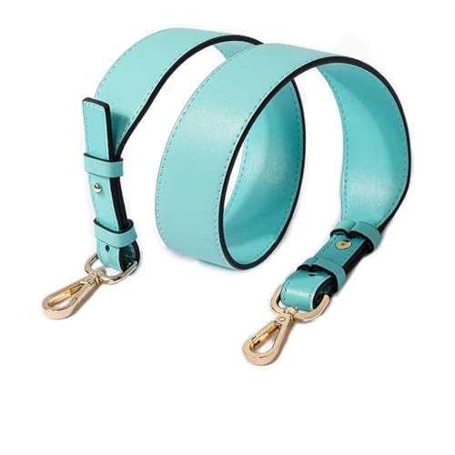 YGLEEULI Abnehmbarer Leder-Umhängetaschen-Verstellgurt, Handtaschen-Geldbörsengriffe mit Schnallen als Taschengurt-Ersatz, 3,8 cm Breite für Handtasche(Lake Blue) von YGLEEULI