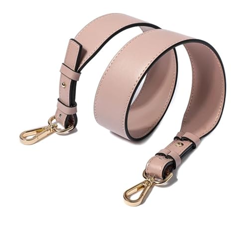 YGLEEULI Abnehmbarer Leder-Umhängetaschen-Verstellgurt, Handtaschen-Geldbörsengriffe mit Schnallen als Taschengurt-Ersatz, 3,8 cm Breite für Handtasche(Nude pink) von YGLEEULI