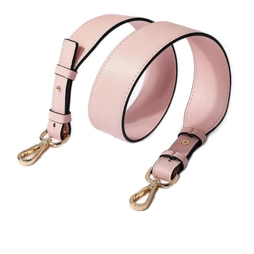 YGLEEULI Abnehmbarer Leder-Umhängetaschen-Verstellgurt, Handtaschen-Geldbörsengriffe mit Schnallen als Taschengurt-Ersatz, 3,8 cm Breite für Handtasche(Pink) von YGLEEULI