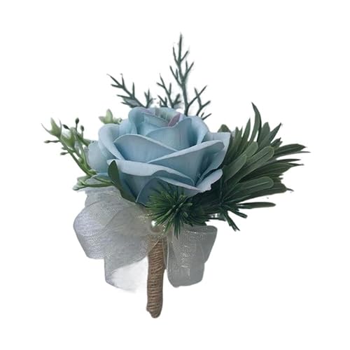 YGLEEULI Ansteckblume for die Hochzeit, Rosenperle, Ansteckblume for das Handgelenk, Hochzeitsarmband for die Brautjungfer, Ansteckblume for das Handgelenk, Brautjungfernschwestern für Tanzparty(07) von YGLEEULI