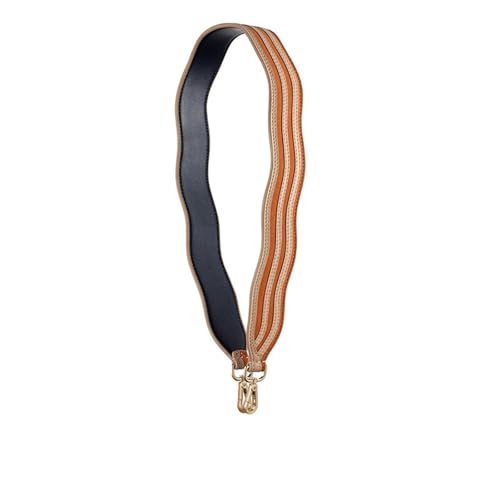 YGLEEULI Breiter Schultergurt, einfarbig, Taschengurt mit Wellenmuster, Gurt aus PU-Leder, Taschengriff, Accessoire für Handtasche(13_90CM) von YGLEEULI