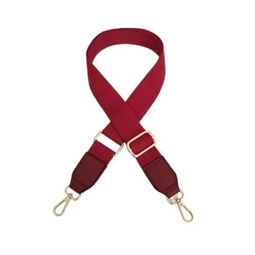 YGLEEULI Breiter Schultergurt Taschen Extender Gurtband Taschengurte Handtaschengürtel Ersatz Damen Taschenzubehör Handtaschentaschengürtel für Handtasche(Wine Red) von YGLEEULI