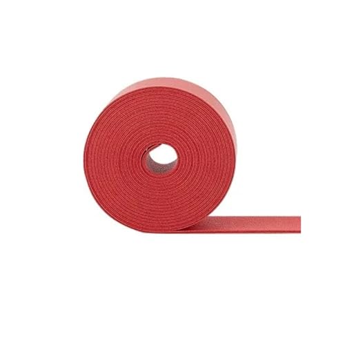 YGLEEULI Doppelseitige Lederriemen Streifen Lederwickel Flachschnur for DIY Taschengürtel für DIY(Red) von YGLEEULI
