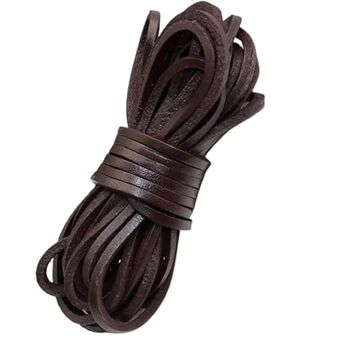 YGLEEULI Echtes Leder Rounde Flache Schnur Armband Halskette Erkenntnisse Seil String for Schmuck DIY Machen für DIY(22) von YGLEEULI