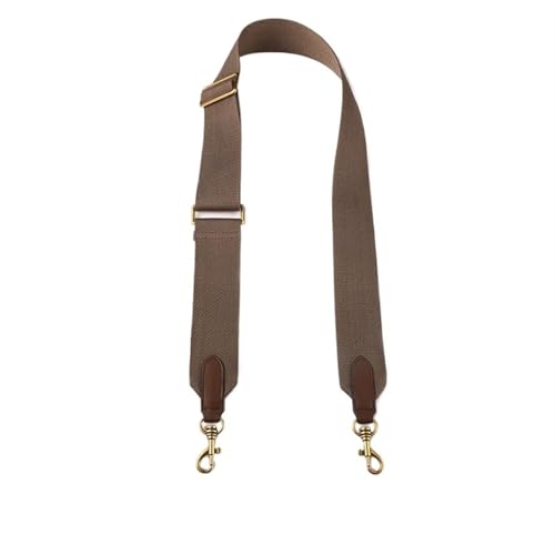 YGLEEULI Einfarbiger Taschengurt aus Canvasgewebe, Gurt for Messenger-Schultertasche, Gürtel aus Leder, Taschenteile, verstellbar, 5 cm Breite für Handtasche(4) von YGLEEULI