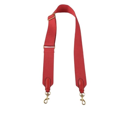 YGLEEULI Einfarbiger Taschengurt aus Canvasgewebe, Gurt for Messenger-Schultertasche, Gürtel aus Leder, Taschenteile, verstellbar, 5 cm Breite für Handtasche(6) von YGLEEULI