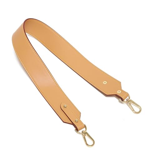 YGLEEULI Ersatz-Taschengurt aus PU-Leder for Schultergriffe von Handtaschen, 4 cm breiter Geldbeutelgurt für Handtasche(Ligth Brown_65*4CM) von YGLEEULI