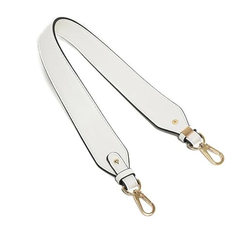 YGLEEULI Ersatz-Taschengurt aus PU-Leder for Schultergriffe von Handtaschen, 4 cm breiter Geldbeutelgurt für Handtasche(WHITE2_65*4CM) von YGLEEULI