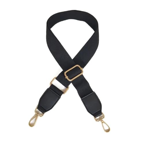 YGLEEULI Riemen Umhängetasche Kette Gurtband Breiter Schultergurt Handtasche Taschengürtel Damen Taschenzubehör Handtaschengürtel Ersatz für Handtasche(Black) von YGLEEULI