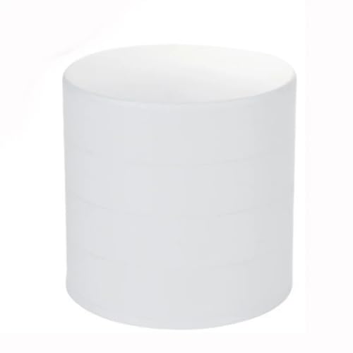 YGLEEULI SchmuckkäStchen Rotierende mehrschichtige Schmuckschatulle, Desktop-Aufbewahrungsbox for Damen-Haarschmuck-Schmuckschatulle(White) von YGLEEULI