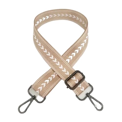 YGLEEULI Schultertaschengurt, verstellbare Riemen for Crossbody-Messenger-Schultertasche, Zubehör, Handtaschengurte für Handtasche(Khaki-Black) von YGLEEULI