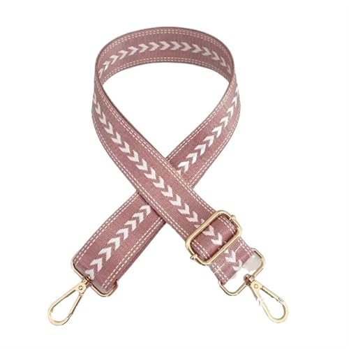 YGLEEULI Schultertaschengurt, verstellbare Riemen for Crossbody-Messenger-Schultertasche, Zubehör, Handtaschengurte für Handtasche(Pink-Gold) von YGLEEULI