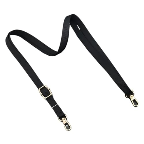 YGLEEULI Schwarzer Canvas-Taschengurt, Breiter Handtaschengürtel, Schultergurt for Handtaschen, Griff, Ersatz, Taschenzubehör, Taschenteil, Gürtel for Tasche für Handtasche(1) von YGLEEULI
