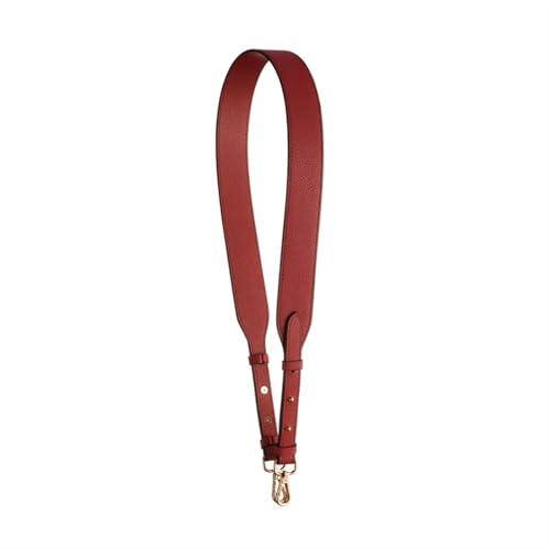YGLEEULI Taschengurt for Umhängetasche, Verstellbarer breiter Schultergurt, Ersatz-Taschengurte aus Leder, Handtaschen-Zubehör für Handtasche(Wine red) von YGLEEULI