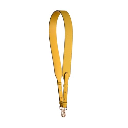 YGLEEULI Taschengurt for Umhängetasche, Verstellbarer breiter Schultergurt, Ersatz-Taschengurte aus Leder, Handtaschen-Zubehör für Handtasche(Yellow) von YGLEEULI