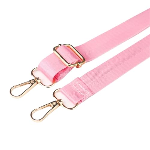 YGLEEULI Umhängetaschengurt, breiter Ersatzgurt for Taschen, Nylon, for Damen, Messenger-Zubehör, Tasche für Handtasche(Pink) von YGLEEULI
