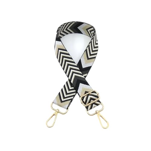 YGLEEULI Verstellbarer 3,8 cm Schultergurt for Messenger-Taschen, Farbiger Ersatzgurt for Crossbody-Handtaschen für Handtasche(Black) von YGLEEULI