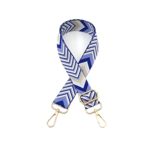 YGLEEULI Verstellbarer 3,8 cm Schultergurt for Messenger-Taschen, Farbiger Ersatzgurt for Crossbody-Handtaschen für Handtasche(Blue1) von YGLEEULI
