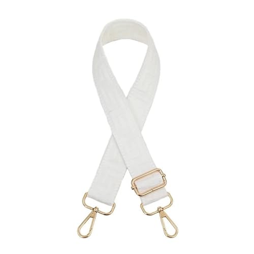 YGLEEULI Verstellbarer Langer einzelner Schultertaschengurt als Ersatz, einfarbiges Hängeaccessoire für Handtasche(1,Gold Buckle) von YGLEEULI