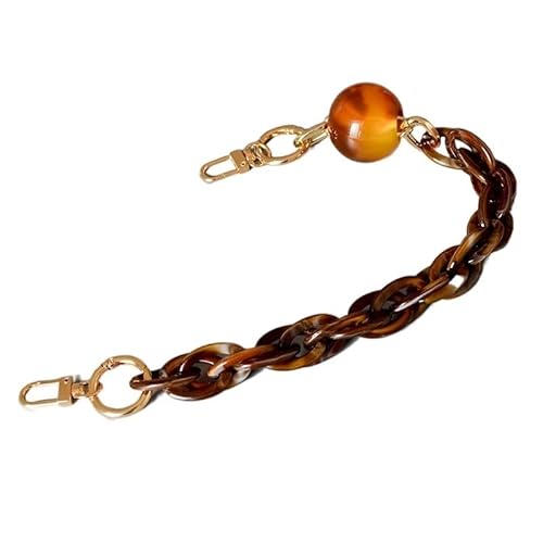 Schulterriemen für taschen Frauen Acryl Umhängetasche Riemen Harzkette Farbe schicke Volltonfarbe oder Mischungsfarbe Handytasche Kette Messenger Handtaschen Gürtel(Xue hua zong,60cm including loop) von YGMNQAL