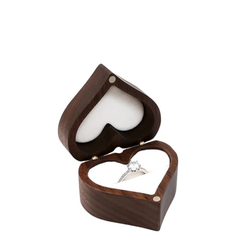 YGMNQAL Hochzeitsringbox Herzförmige Schmuckschatulle Aus Holz, Vorgeschlagene Schmuckschatulle, Hochzeitsdisplay, Schmuckaufbewahrung, Organizer, Ohrring-Ring-Halsketten-Box(Color 04,NAME ENGRAVING) YGMNQAL Hochzeitsringbox Herzförmige Schmuckschatulle Aus Holz, Vorgeschlagene Schmuckschatulle, Hochzeitsdisplay, Schmuckaufbewahrung, Organizer, Ohrring-Ring-Halsketten-Box(Color 04,NAME ENGRAVING) von YGMNQAL