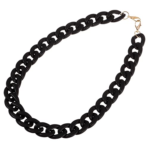 YGMNQAL Schulterriemen für Taschen DIY-Acryl-Taschenkettenriemen, austauschbar, abnehmbar, Geldbörse, Handtasche, Riemen, Kunstharz, Umhängetasche, Umhängetasche, Zubehör(Black) von YGMNQAL