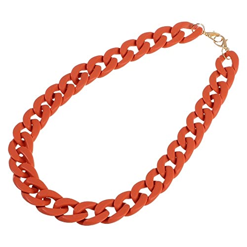 YGMNQAL Schulterriemen für Taschen DIY-Acryl-Taschenkettenriemen, austauschbar, abnehmbar, Geldbörse, Handtasche, Riemen, Kunstharz, Umhängetasche, Umhängetasche, Zubehör(Orange) von YGMNQAL