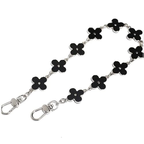 YGMNQAL Schulterriemen für Taschen Kettenriemen Gold Metallkette 1,4 mm 14 mm rosa weiß schwarz Handtasche Tasche Geldbörse Charms Ersatzzubehör(Purple,50CM) von YGMNQAL