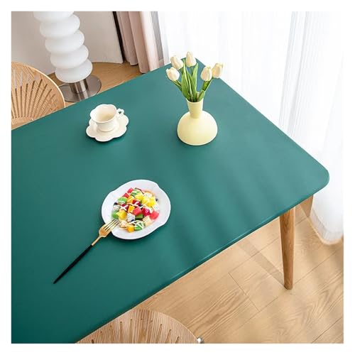 YGMNQAL Tischdecke wasserdicht Komplettpaket-Tischdecke, hitzebeständig, wasserfest, waschfrei, ölbeständig, Heimtischdecke, Couchtischdecke(Blue2,70X120) von YGMNQAL