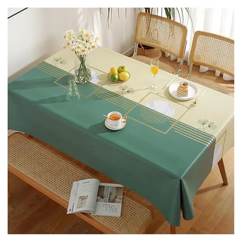 YGMNQAL Tischdecke wasserdicht Moderne, prägnante Mustermuster, wasserfest, rechteckig, Polyester-Tischdecke, Heimdekoration(ZBQ8469 (16),70-70cm) von YGMNQAL