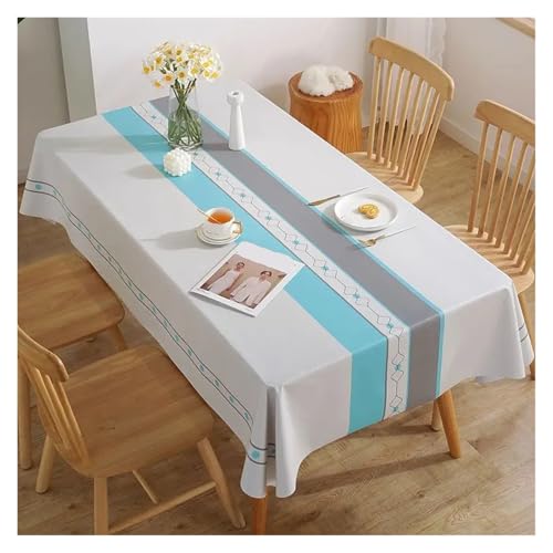 YGMNQAL Tischdecke wasserdicht Moderne, prägnante Mustermuster, wasserfest, rechteckig, Polyester-Tischdecke, Heimdekoration(ZBQ8469 (3),40-70cm) von YGMNQAL