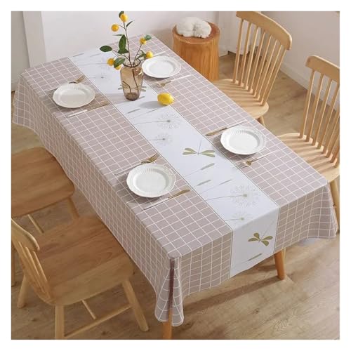 YGMNQAL Tischdecke wasserdicht Moderne, prägnante Mustermuster, wasserfest, rechteckig, Polyester-Tischdecke, Heimdekoration(ZBQ8469 (9),40-70cm) von YGMNQAL