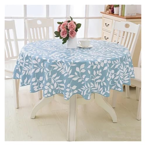 YGMNQAL Tischdecke wasserdicht PVC-wasserdichte Tischdecke, runde Tischdecke, Nappe-Tischdecke, Party-Hochzeitstischdecke for Zuhause, Küche, Tischdecke(Color A,152 * 152cm) von YGMNQAL