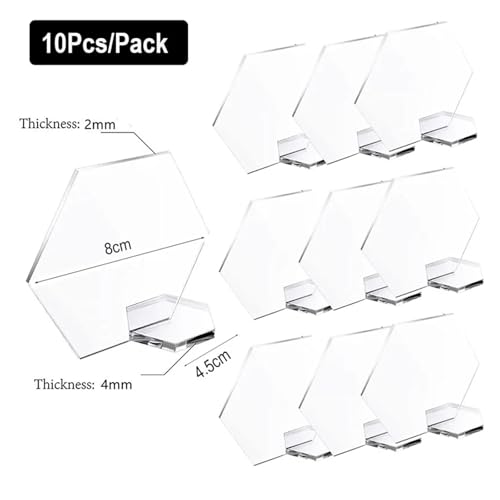 YGMNQAL Tischkartenhalter 10 Sets Tischnummern for Hochzeiten, transparente Bögen, DIY-Schilder mit Ständer, blanker Halter for Hochzeitsempfang, Party-Mittelstücke, Dekoration(Item 3) von YGMNQAL