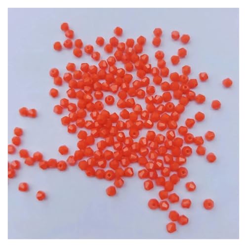 100 Stück 4 mm österreichische Doppelkegel-Kristallperlen for die Schmuckherstellung, DIY-Zubehör, facettierte Glas-Abstandshalter(Color-05) von YGSGJSP
