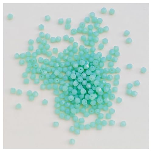 100 Stück 4 mm österreichische Doppelkegel-Kristallperlen for die Schmuckherstellung, DIY-Zubehör, facettierte Glas-Abstandshalter(Color-33) von YGSGJSP